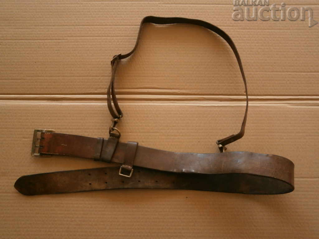 officer's belt with protube belt strap Kingdom of Bulgaria - 5 officer's belt with protube belt strap Kingdom of Bulgaria - 5