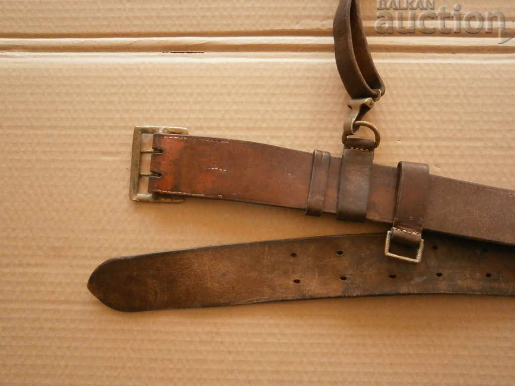 officer's belt with protube belt strap Kingdom of Bulgaria - 6 officer's belt with protube belt strap Kingdom of Bulgaria - 6