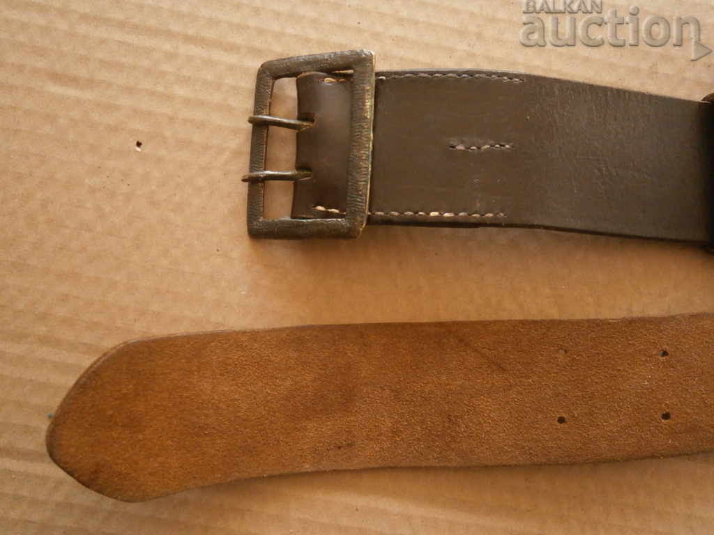 officer's belt with protube belt strap Kingdom of Bulgaria - 6
