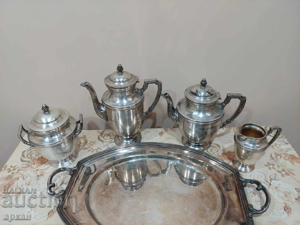 massively silver-plated tea set - France with price 500.00 BGN | € 255.65 massively silver-plated tea set - France with price 500.00 BGN | € 255.65