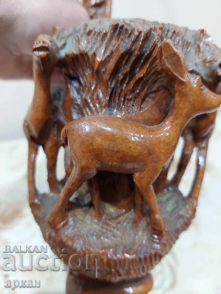 massive pipe - hookah - hand carving deer, ornaments with price 300.00 BGN | € 153.39 massive pipe - hookah - hand carving deer, ornaments with price 300.00 BGN | € 153.39