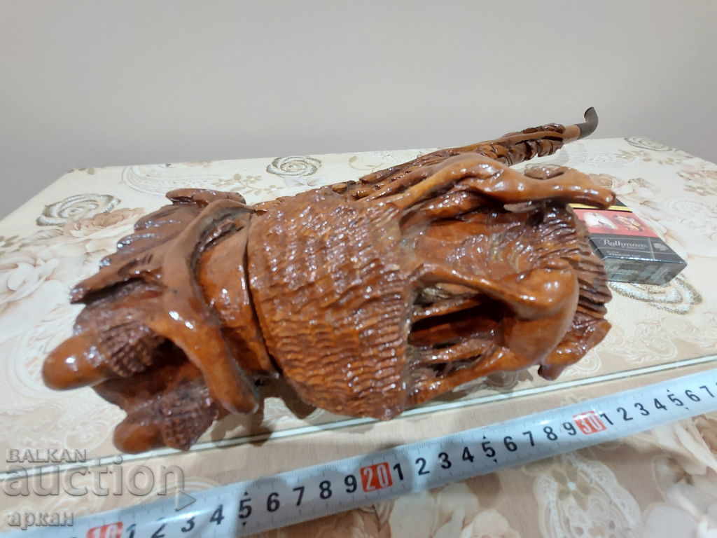 Auction massive pipe - hookah - hand carving deer, ornaments Auction massive pipe - hookah - hand carving deer, ornaments
