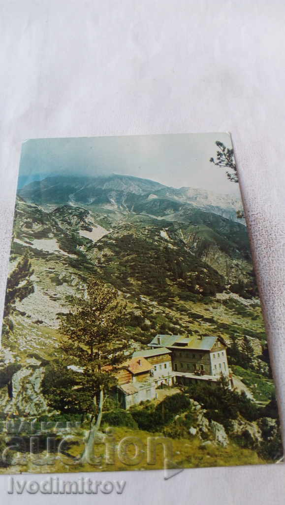 PK Pirin Vihren hut with Vihren peak 1983