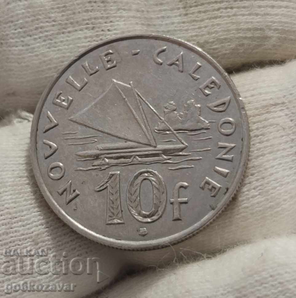 Нова Каледония 10 франка 2011г Малък тираж!
