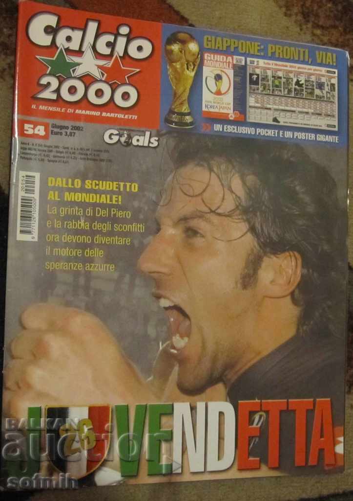 revista de fotbal Calcio 2000 numărul 54