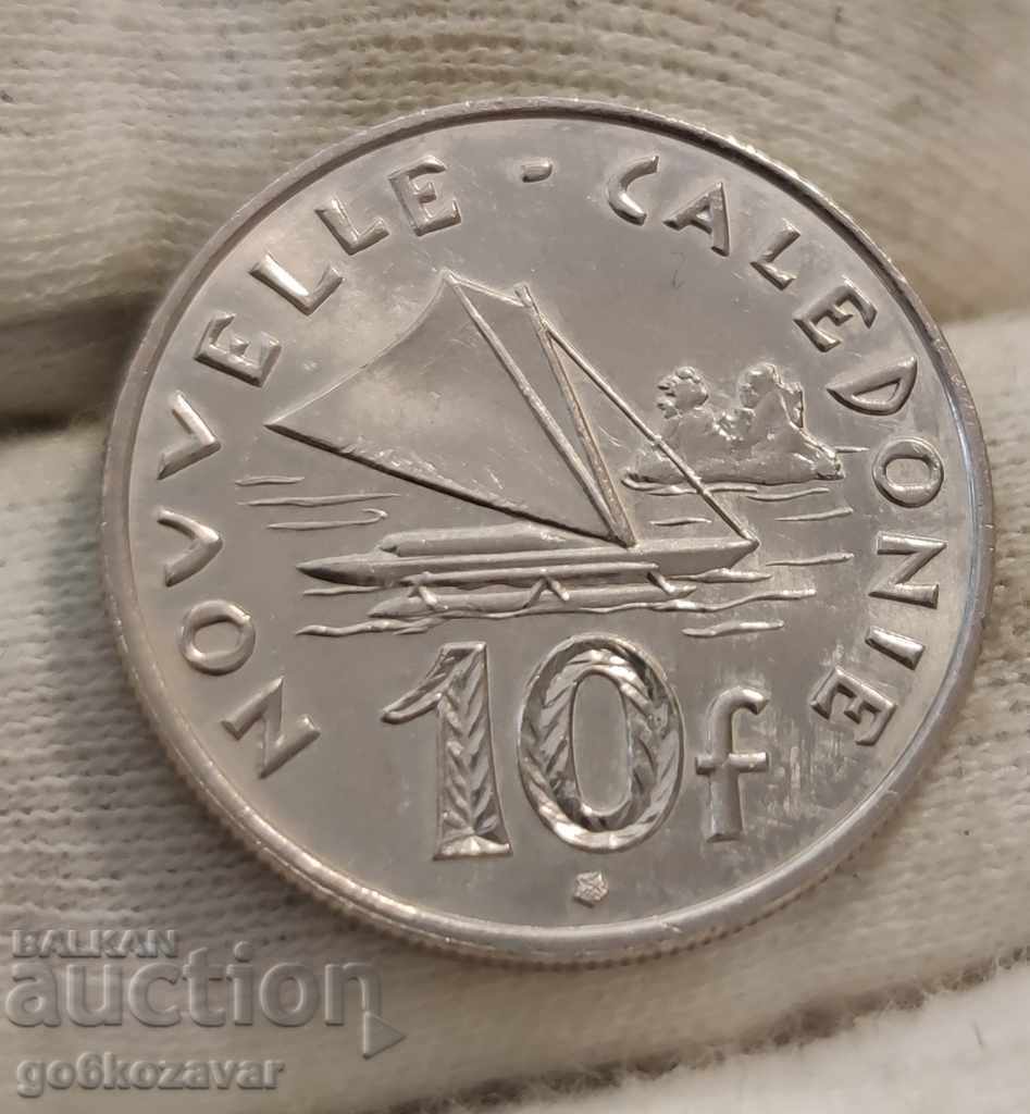 New Caledonia 10 Francs 2012 Rare!