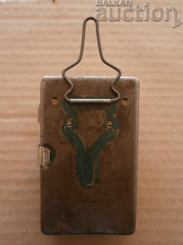 Auction MY DAY Germany WW1 WW2 antique flashlight with magnifying glass Auction MY DAY Germany WW1 WW2 antique flashlight with magnifying glass