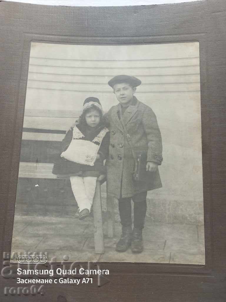 OLD PHOTOGRAPHY - CARDBOARD - 1914