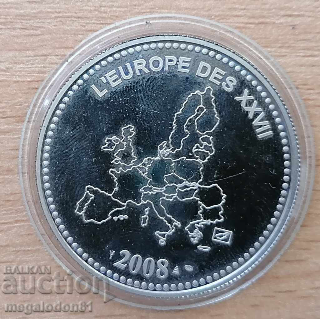 France - jubilee plaque, 2008 EU with price 5.00 BGN | € 2.56 France - jubilee plaque, 2008 EU with price 5.00 BGN | € 2.56