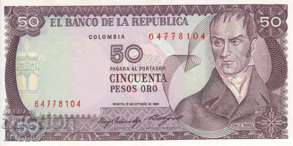 50 pesos 1984, Columbia
