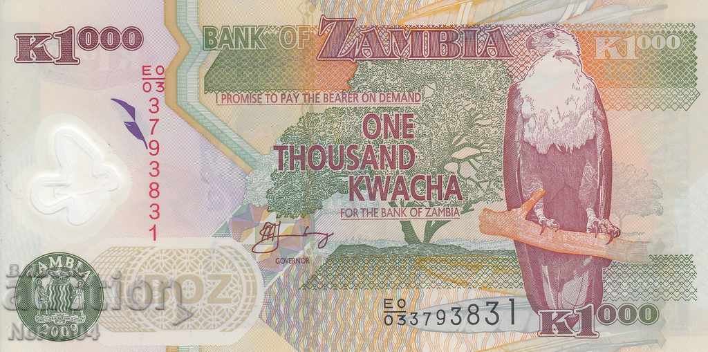 1000 kvacha 2009, Zambia