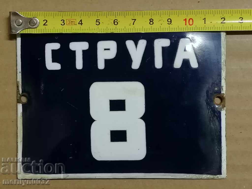 Auction Enameled plate, plate Auction Enameled plate, plate