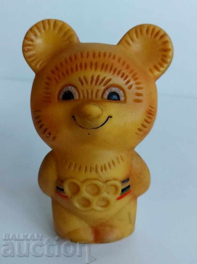 SOC CHILDREN'S RUBBER TOY MICHAEL OLYMPICS MOSCOW