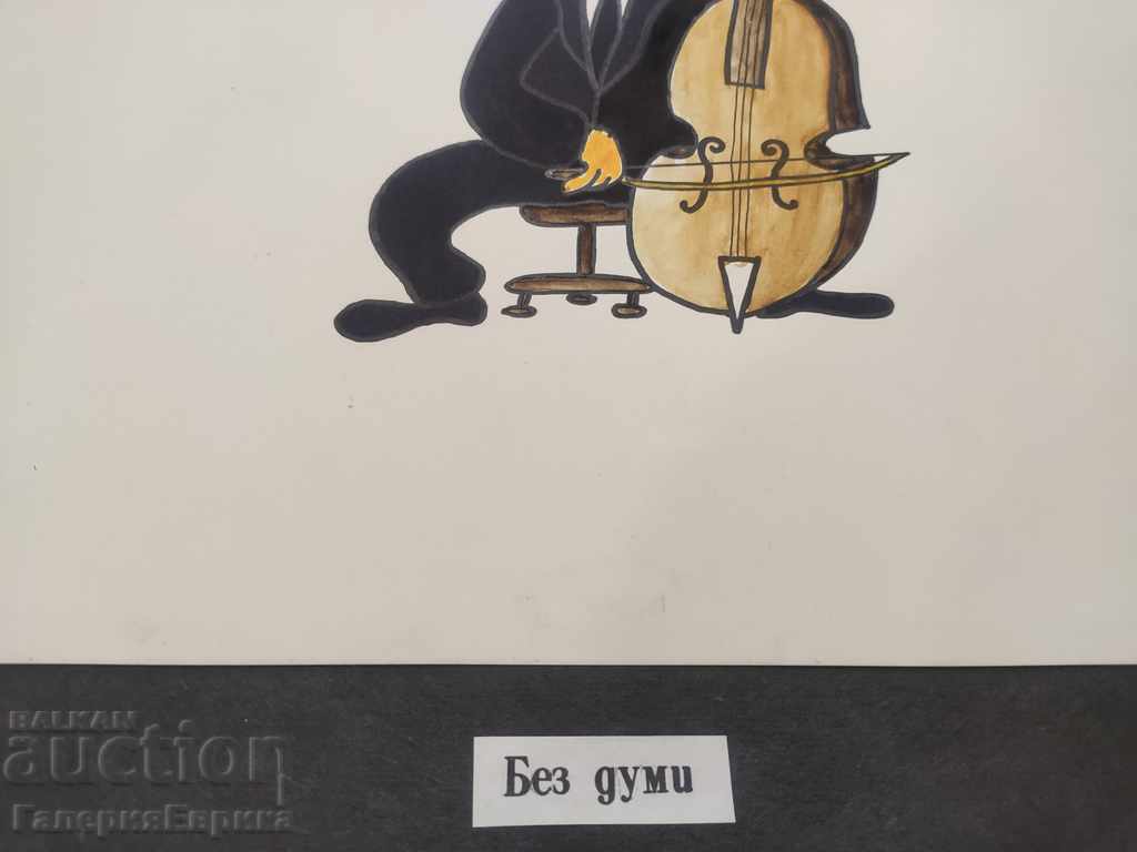 Cartoon colored pencils on expensive paper with print - 6 Cartoon colored pencils on expensive paper with print - 6