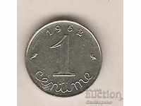 + Franța 1 cent 1962