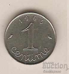 + France 1 centim 1965