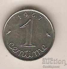 + Franța 1 cent 1967