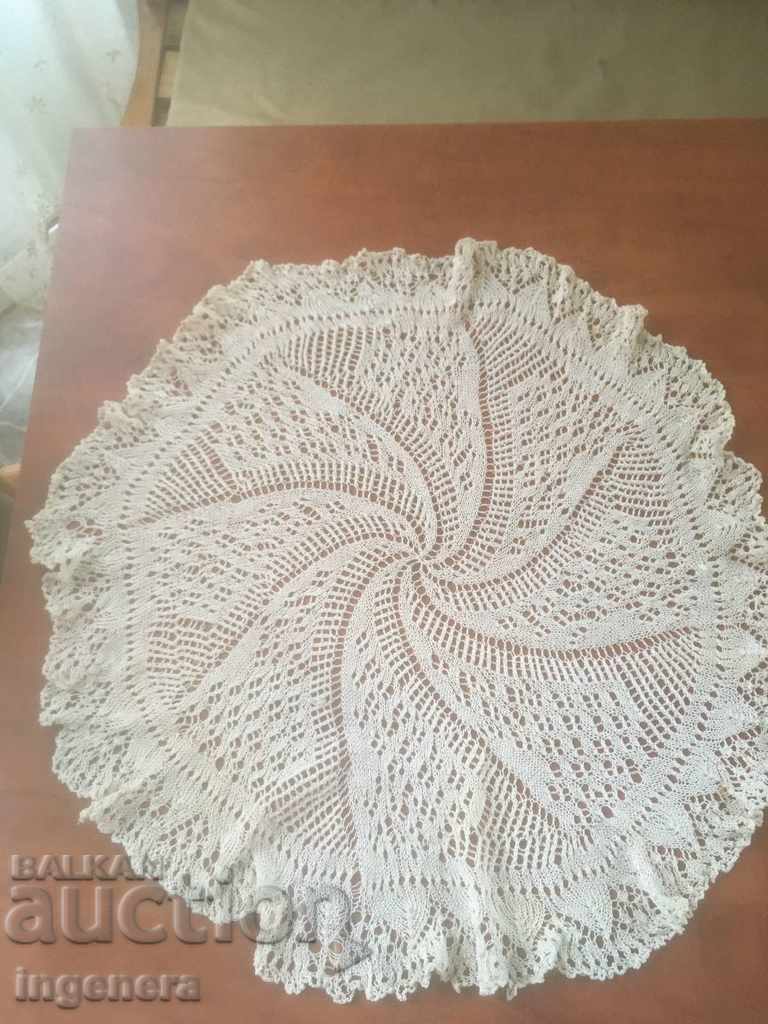 COVER MILO KNITTED ON A HOOK FOR TABLE Ф60 CM