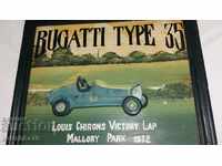 Old advertising picture Bugatti 1932