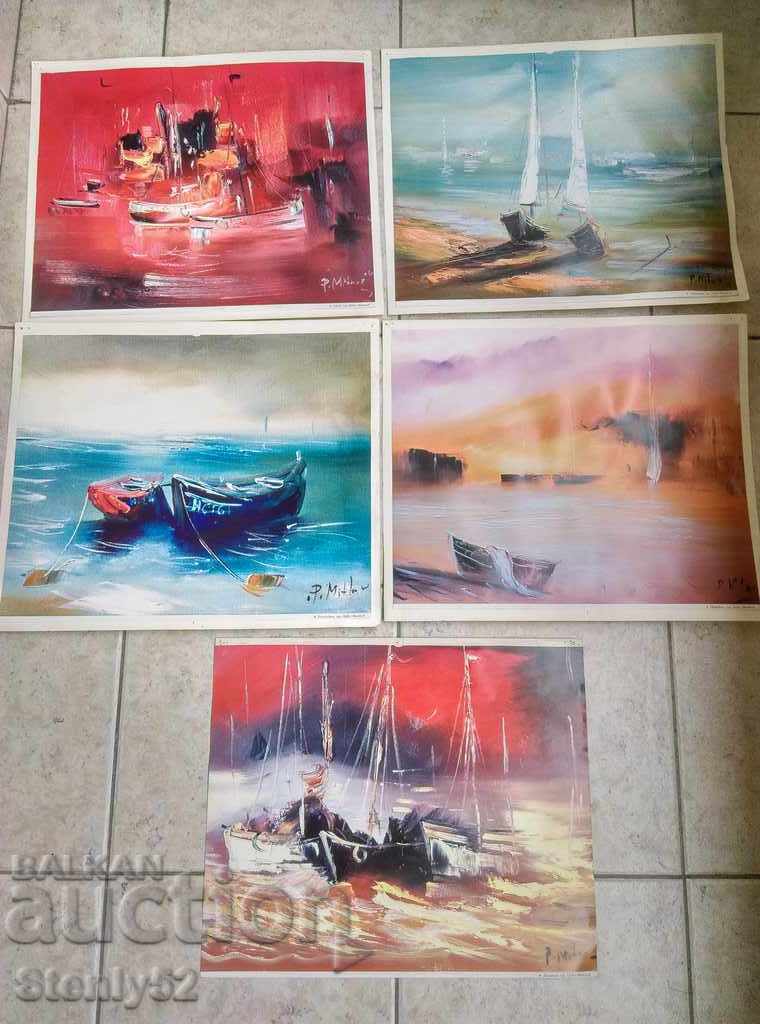 Reproduction of paintings by artist P. Mitkov