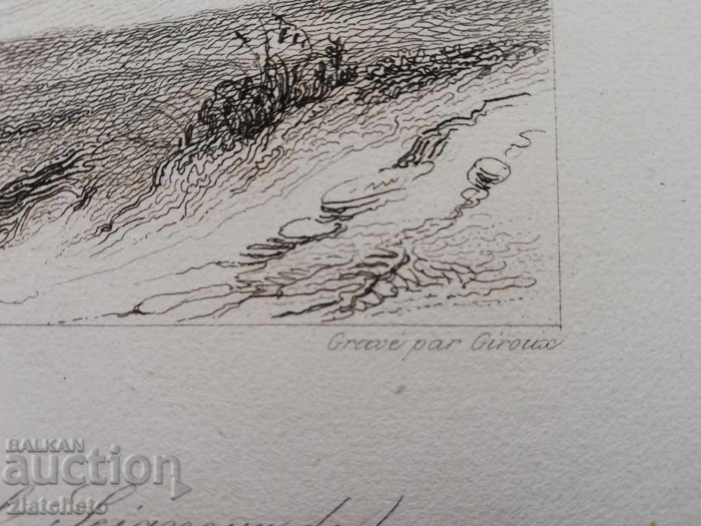 Auction  Rare engraving of the 19th century - 1