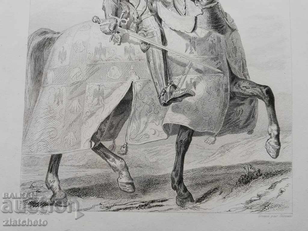 Delivery of Rare engraving of the 19th century - 1