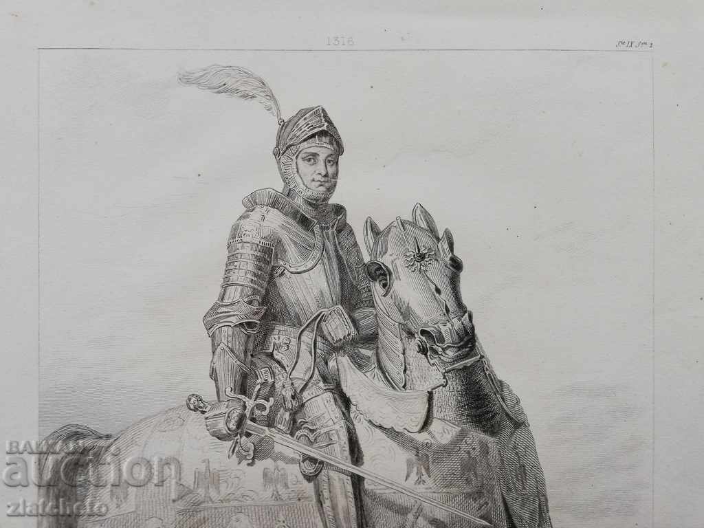 Rare engraving of the 19th century - 1 - 5