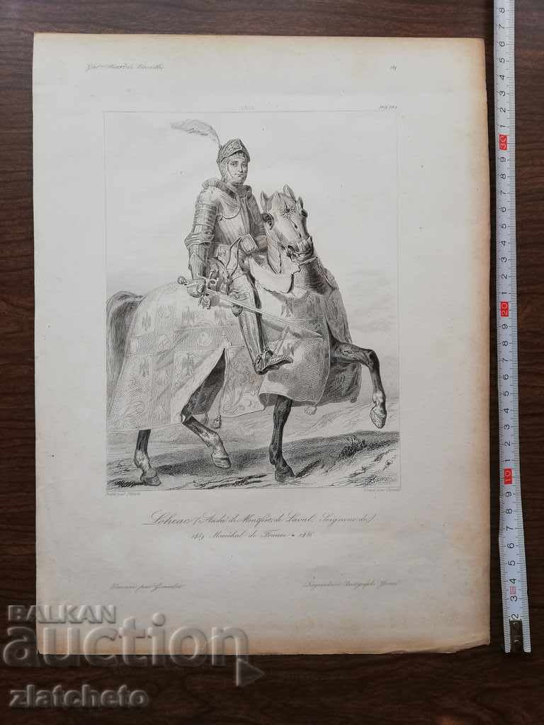 Rare engraving of the 19th century - 1