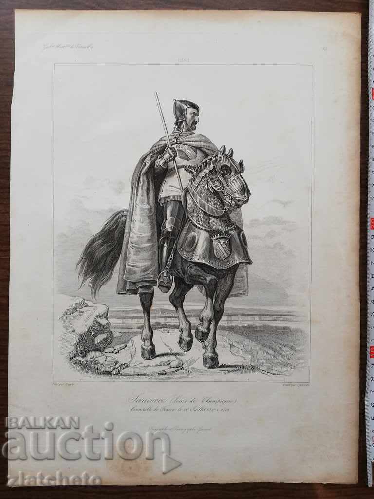 Rare engraving of the 19th century - 5