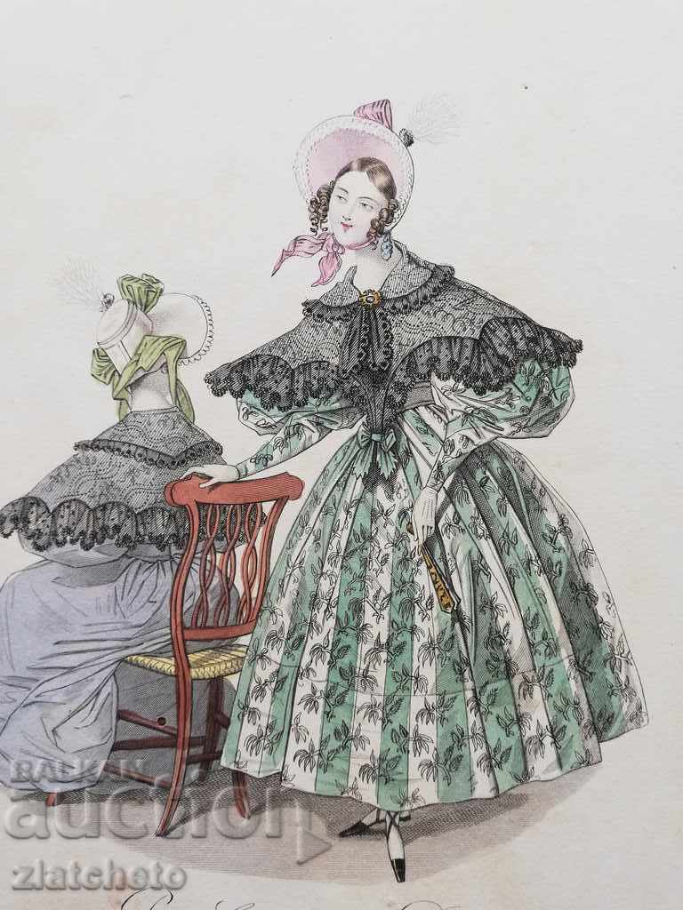 Auction  Rare engraving of the 19th - 12th centuries