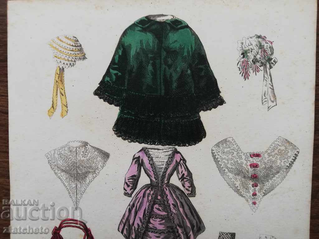 Rare engraving of the 19th - 13th centuries with price 40.00 BGN | € 20.45