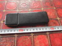 Старинен кожен калъф за очила портмоне чантичка