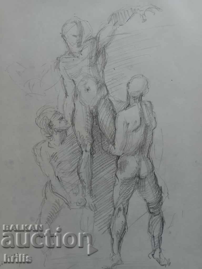 Delivery of DRAWING - BG AUTHOR, SIGNED