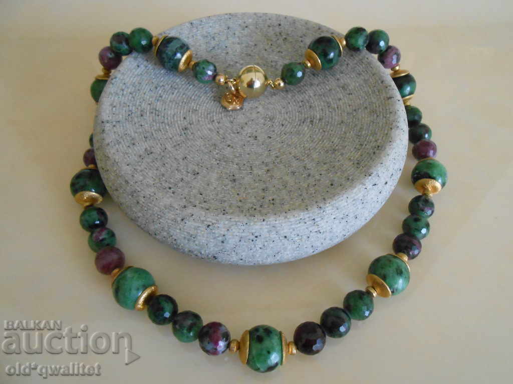 Delivery of Necklace / necklace / jewelry: est. Ruby, est. Zoisite Delivery of Necklace / necklace / jewelry: est. Ruby, est. Zoisite