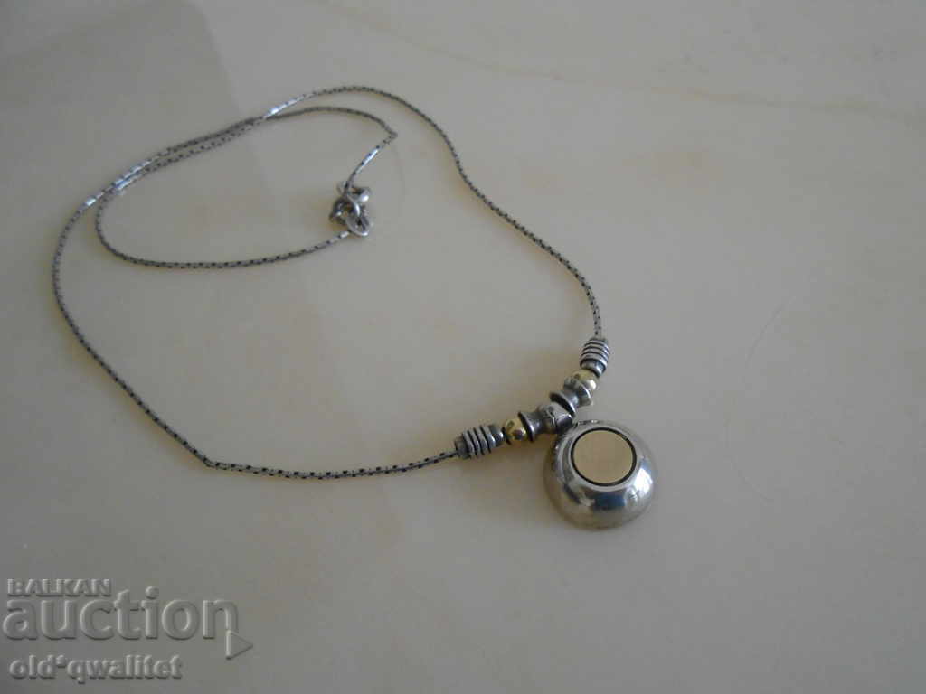 Magnificent designer silver NECKLACE with RING - 6 Magnificent designer silver NECKLACE with RING - 6