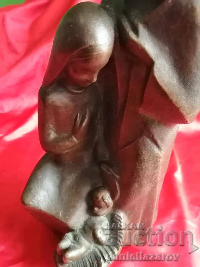 Licitație Ceramica Autorului, Statuie, Sfanta Familie, Semnata!