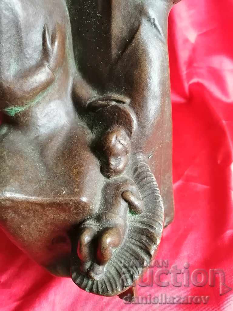 Author's Ceramics, Statue, Holy Family, Signed! - 5 Author's Ceramics, Statue, Holy Family, Signed! - 5