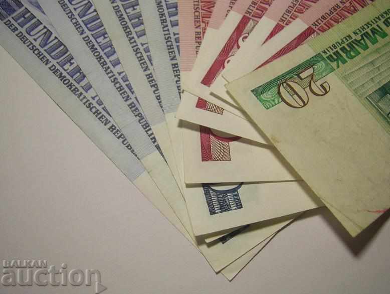 GDR Germany lot 10 banknotes 1971 1975 20 50 100 marks - 5 GDR Germany lot 10 banknotes 1971 1975 20 50 100 marks - 5
