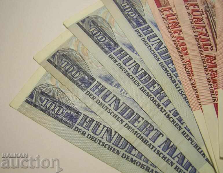 GDR Germany lot 10 banknotes 1971 1975 20 50 100 marks - 7 GDR Germany lot 10 banknotes 1971 1975 20 50 100 marks - 7