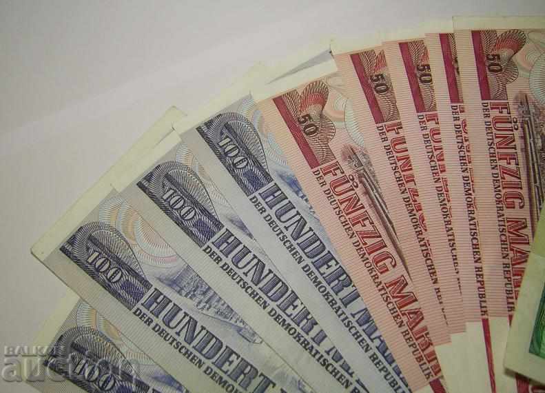 GDR Germany lot 10 banknotes 1971 1975 20 50 100 marks - 6 GDR Germany lot 10 banknotes 1971 1975 20 50 100 marks - 6