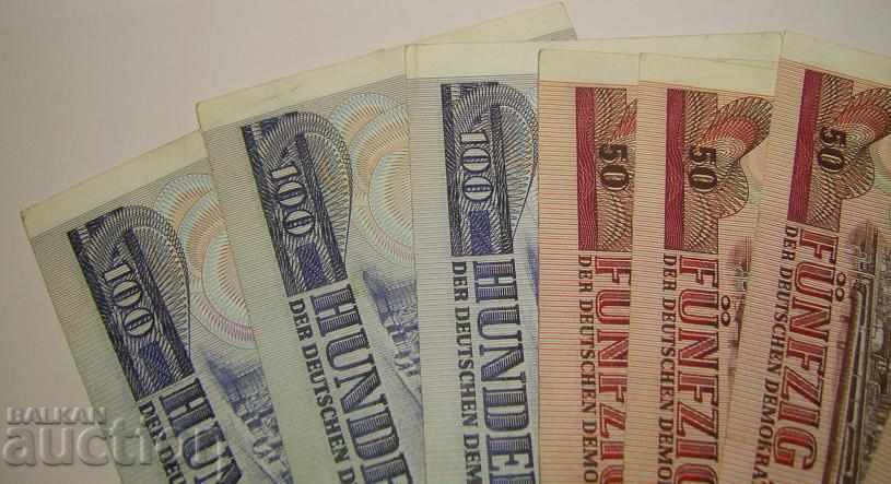 GDR Germany lot 10 banknotes 1971 1975 20 50 100 marks - 7