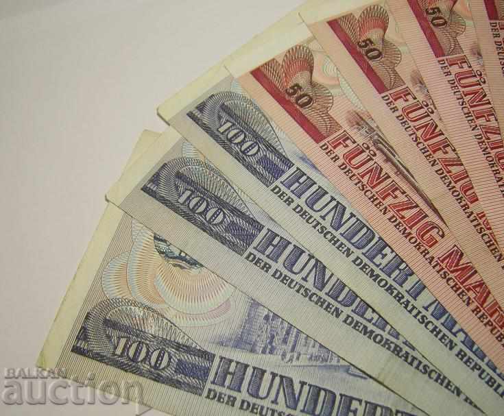 GDR Germany lot 10 banknotes 1971 1975 20 50 100 marks - 7