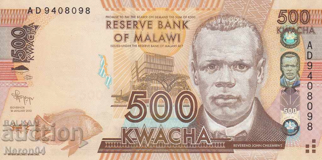 500 kvacha 2012, Malawi