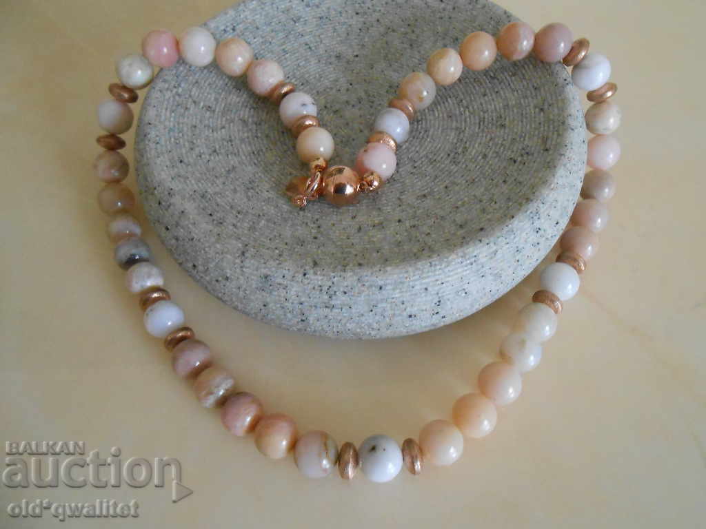 Necklace / necklace / jewelry, clasp-magnet: natural OPAL - 6