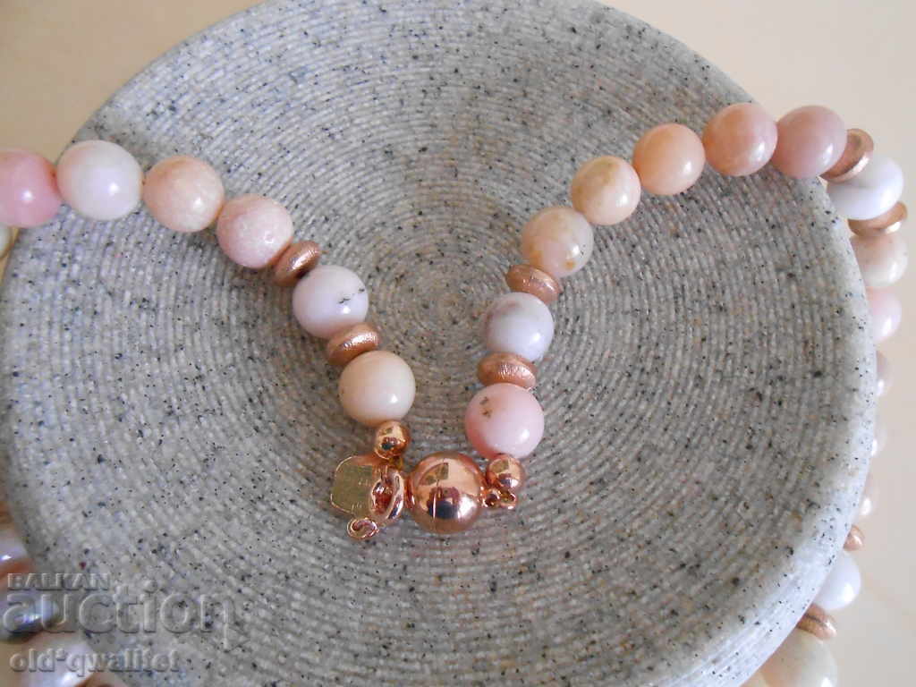 Necklace / necklace / jewelry, clasp-magnet: natural OPAL - 7