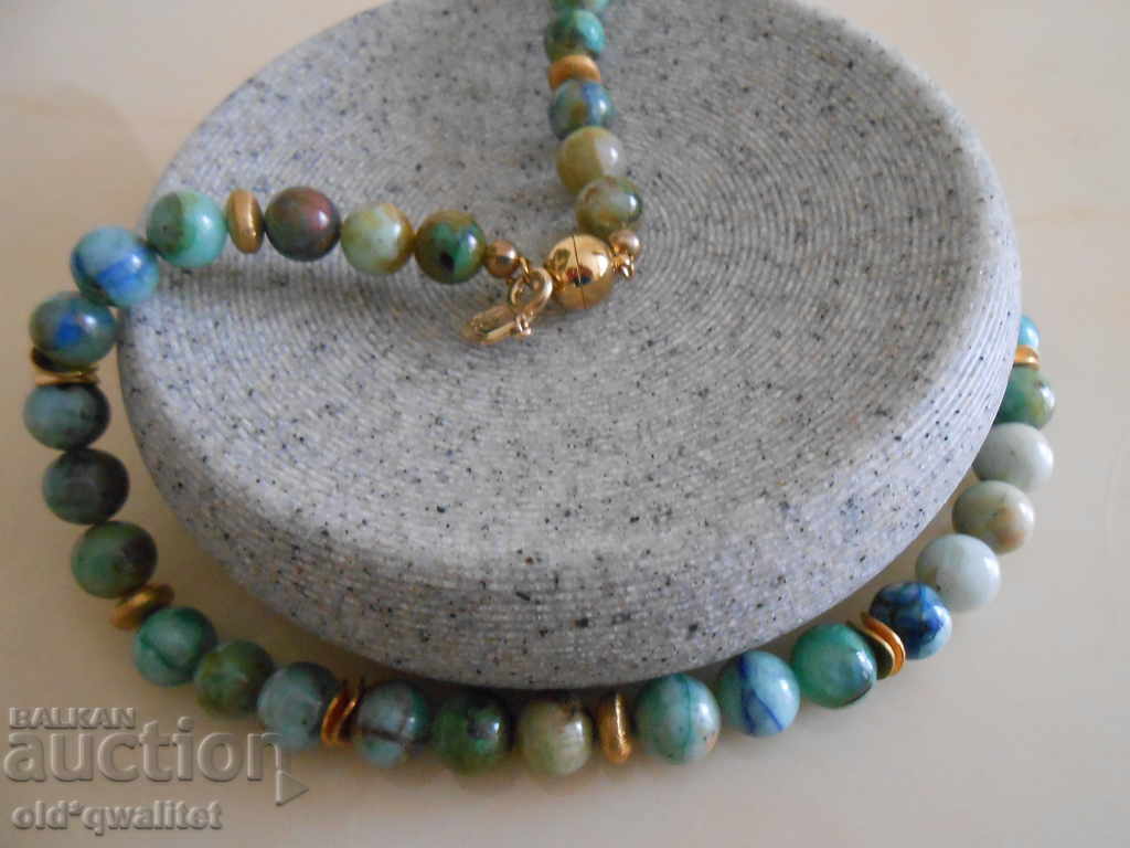 Delivery of Necklace / necklace / jewelry clasp-magnet, natural Chrysocol Delivery of Necklace / necklace / jewelry clasp-magnet, natural Chrysocol