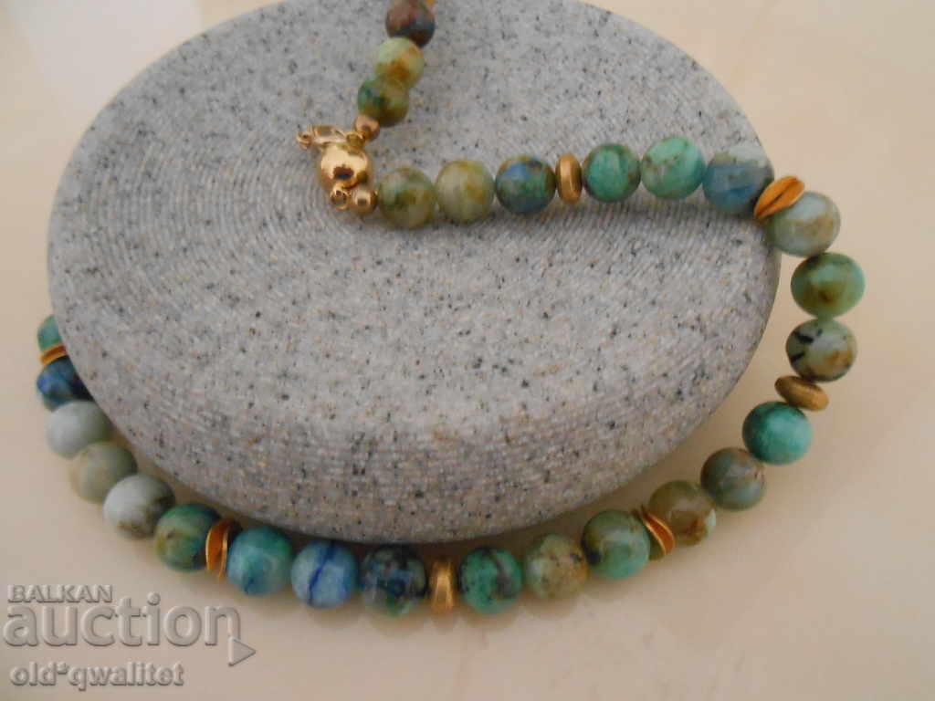 Necklace / necklace / jewelry clasp-magnet, natural Chrysocol - 5 Necklace / necklace / jewelry clasp-magnet, natural Chrysocol - 5