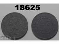Moneda Belgia de 25 centime 1917