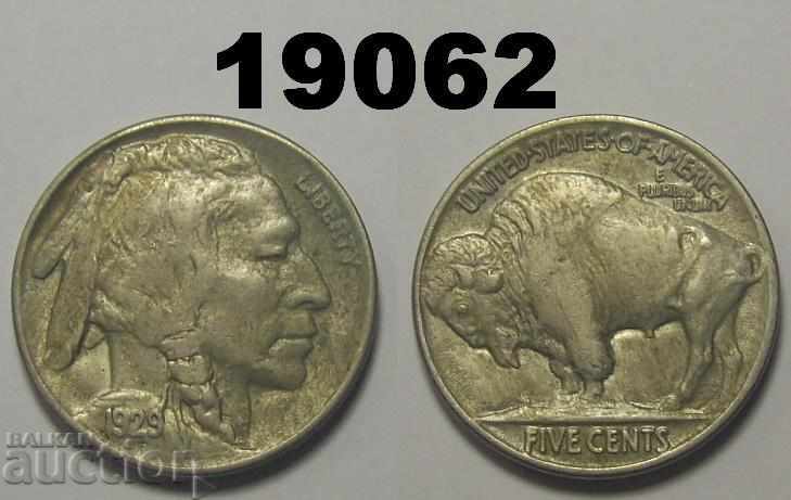 US 5 cents 1929 coin