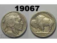 RR !! US 5 cents 1919 S VF + Rare